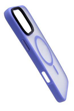 Чехол TPU+PC Metal Buttons with MagSafe Colorful для iPhone 16 Pro Max blue