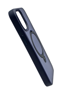 Чохол TPU+PC Metal Buttons with MagSafe Colorful HQ Ring для iPhone 14 Pro Max dark blue