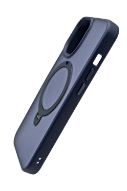 Чохол TPU+PC Metal Buttons with MagSafe Colorful HQ Ring для iPhone 14 Pro Max dark blue