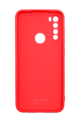 Силиконовый чехол SMTT для Xiaomi Redmi Note 8T Red Full Camera с микрофиброй