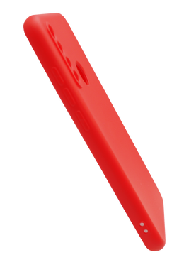 Силиконовый чехол SMTT для Xiaomi Redmi Note 8T Red Full Camera с микрофиброй