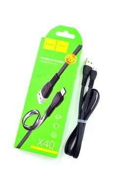 USB кабель Hoco X40 Noah Micro QC 2.4A/1m black
