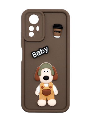 Чохол Pretty Things для Xiaomi Redmi Note 12S brown/baby Full Camera