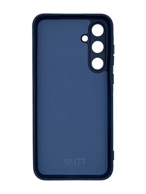 Силіконовий чохол SMTT для Samsung A35 5G dark blue Full Camera з мікрофіброю