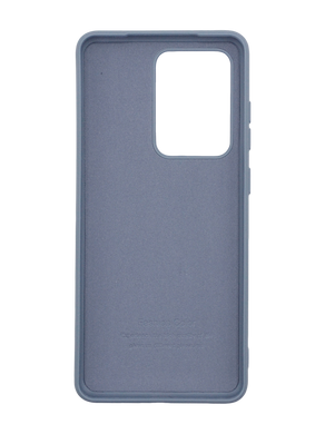 Силіконовий чохол SMTT для Samsung S20 Ultra lavander grey з мікрофіброю