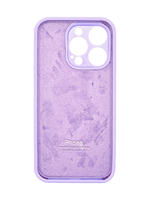 Силіконовий чохол Full Cover для iPhone 15 Pro Max light lilac (glycine) Full Camera