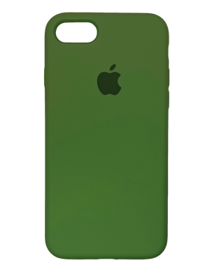 Силиконовый чехол Full Cover для iPhone 7/8/SE 2020 dark olive