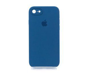 Силіконовий чохол Full Cover Square для iPhone 7/8 navy blue Full Camera