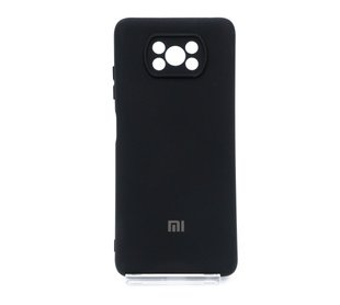 Силіконовий чохол Full Cover для Xiaomi Poco X3 /Poco X3 Pro black Full Camera