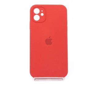 Силіконовий чохол Full Cover Square для iPhone 11 dark red Full Camera
