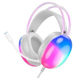 Навушники ігрові Hoco W109 Rich white