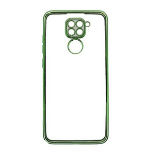 Силиконовый чехол WAVE Metal Color для Xiaomi Redmi Note 9 light green Full Camera