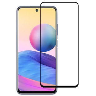 Захисне 10D скло Full Glue для Xiaomi Redmi Note 10 5G black SP