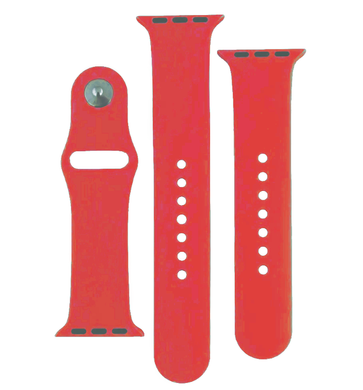Силіконовий ремінець для Apple Watch Sport Band 38-40mm (S/M & M/L) 3pcs red