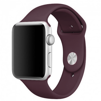 Силіконовий ремінець для Apple Watch Sport Band 42/44/45/49mm (S/M & M/L) 3pcs dark plum