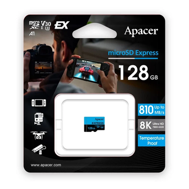 Карта памяти Micro SDXC Apacer UHS-I U3 128 GB V30 A1
