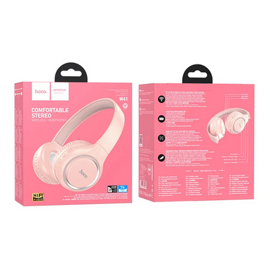 Навушники бездротові Hoco W41 charm bluetooth pink