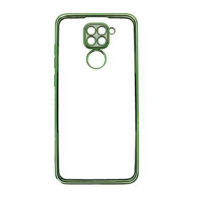 Силиконовый чехол WAVE Metal Color для Xiaomi Redmi Note 9 light green Full Camera