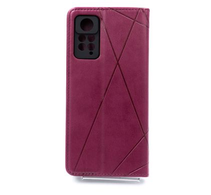 Чохол книжка Business Leather для Xiaomi Poco X4 Pro/Redmi Note 11 Pro bordo Eur ver