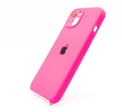 Силіконовий чохол Full Cover для iPhone 13 barbie pink Full Camera