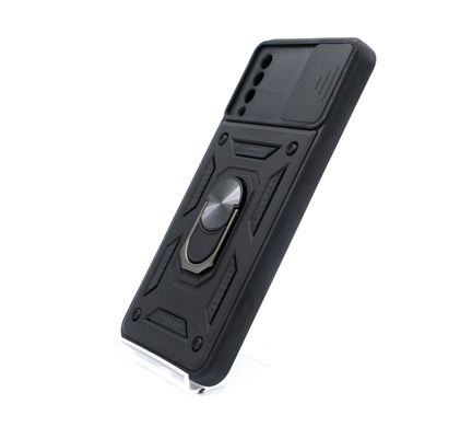 Чохол Camshield Serge Ring for Magnet для Samsung A50 black протиударний шторка/захист камери