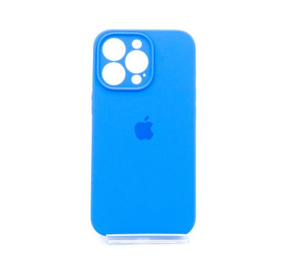 Силіконовий чохол Full Cover для iPhone 13 Pro capri blue Full Camera
