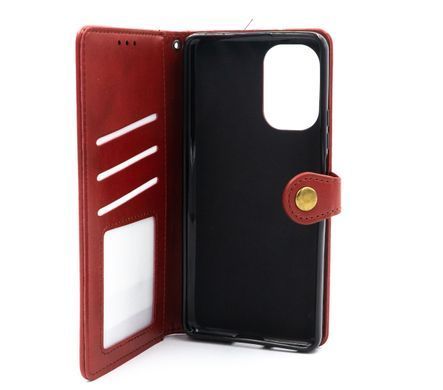Чохол-книжка шкіра для Xiaomi Redmi Note 12 Turbo/Poco F5 red Getman Gallant PU