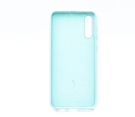Силиконовый чехол Full Cover для Samsung A30s/A50/A50s azure без logo