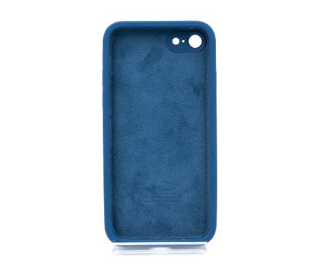 Силіконовий чохол Full Cover Square для iPhone 7/8 navy blue Full Camera