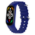 Ремешок Silicone Ocean band для Xiaomi MI Band 3/4/5/6/7 Blue