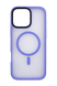 Чехол TPU+PC Metal Buttons with MagSafe Colorful для iPhone 16 Pro Max blue