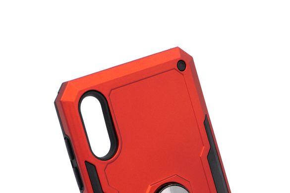 Чохол SG Ring Color для Samsung A10 red протиударний з магніт тримачем