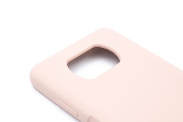 Силіконовий чохол Full Cover SP для Xiaomi Poco X3 pink sand