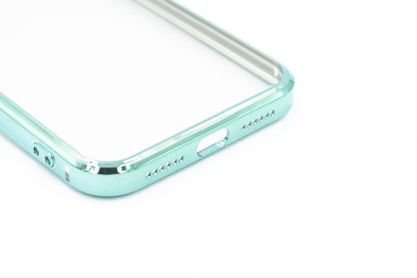 Силіконовий чохол Сlear для iPhone XR green Full Camera з глянсовою окантовкою