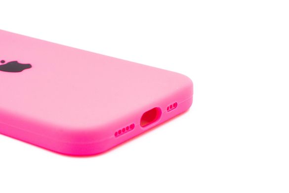 Силіконовий чохол Full Cover для iPhone 13 barbie pink Full Camera