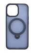 Чохол TPU+PC Metal Buttons with MagSafe Colorful HQ Ring для iPhone 14 Pro Max dark blue
