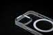Чохол Clear MagSafe Color Metal Frame для iPhone 13 blue silver