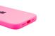 Силіконовий чохол Full Cover для iPhone 13 barbie pink Full Camera