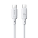 Кабель Baseus Silky Series Type-C to Type-C 100W 1m white