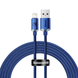 USB кабель Baseus Crystal Shine Series Lightning 2.4A/2m CAJY000103 blue