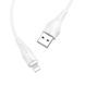 USB кабель Borofone BX18 Optima USB to Lightning 2.4A/3m white