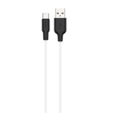 USB кабель HOCO X21 Plus silicone Type-C 3A 1m black/white