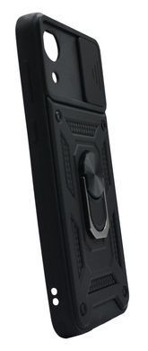 Чохол Camshield Serge Ring для Samsung A03 Core black протиударний шторка/захист камери