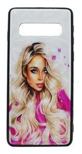 TPU+PC чехол Prisma Ladies для Samsung S10 pink