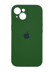 Силіконовий чохол Full Cover для iPhone 15 cyprus green Full camera