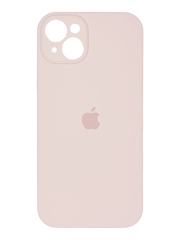 Силіконовий чохол Full Cover для iPhone 15 Plus pink sand Full Camera