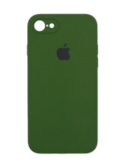 Силіконовий чохол Full Cover Square для iPhone 7/8 dark green Full Camera