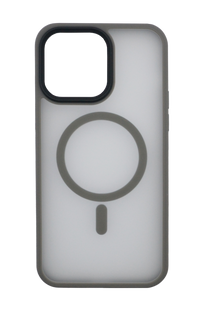 Чохол Fibra Metal Buttons with MagSafe для iPhone 14 Pro Max grey