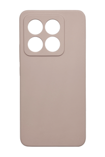 Силиконовый чехол Fibra для Xiaomi 14T pink sand Full Camera