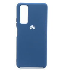 Силиконовый чехол Full Cover для Huawei P Smart 2021 navy blue